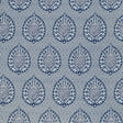 GASTON Y DANIELA GDT5692.003.0 PALMETA FONDO AZUL Fabric - Eade's Wallpaper