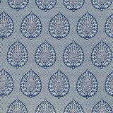 GASTON Y DANIELA GDT5692.003.0 PALMETA FONDO AZUL Fabric - Eade's Wallpaper