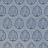 GASTON Y DANIELA GDT5692.003.0 PALMETA FONDO AZUL Fabric - Eade's Wallpaper