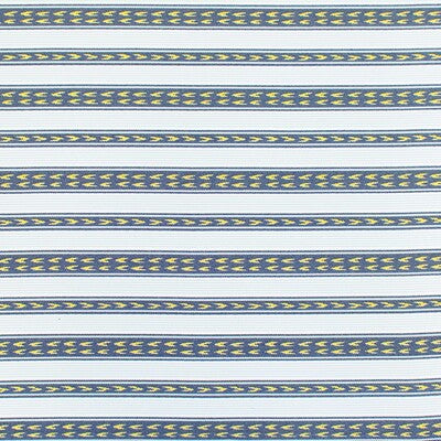 GASTON Y DANIELA GDT5694.004.0 KORA BABY BLUE/NAVY Fabric - Eade's Wallpaper