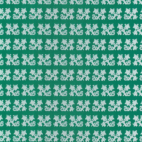 GASTON Y DANIELA GDT5699.002.0 TULIP VERDE OSCURO Fabric - Eade's Wallpaper