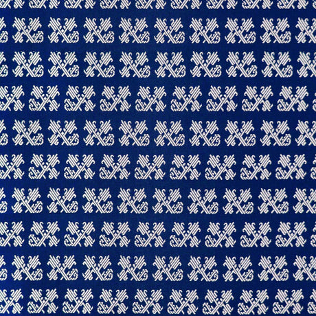 GASTON Y DANIELA GDT5699.006.0 TULIP NAVY Fabric - Eade's Wallpaper