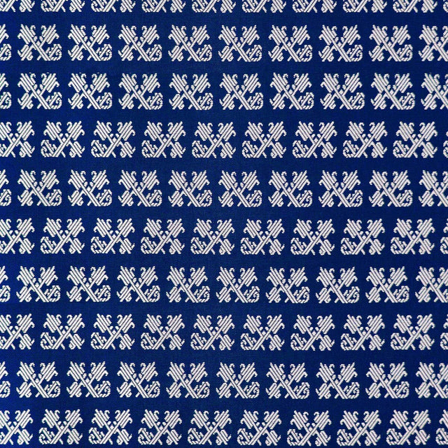 GASTON Y DANIELA GDT5699.006.0 TULIP NAVY Fabric - Eade's Wallpaper