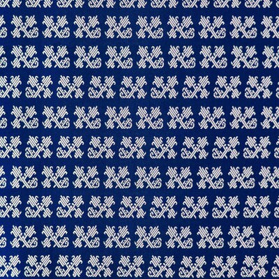 GASTON Y DANIELA GDT5699.006.0 TULIP NAVY Fabric - Eade's Wallpaper