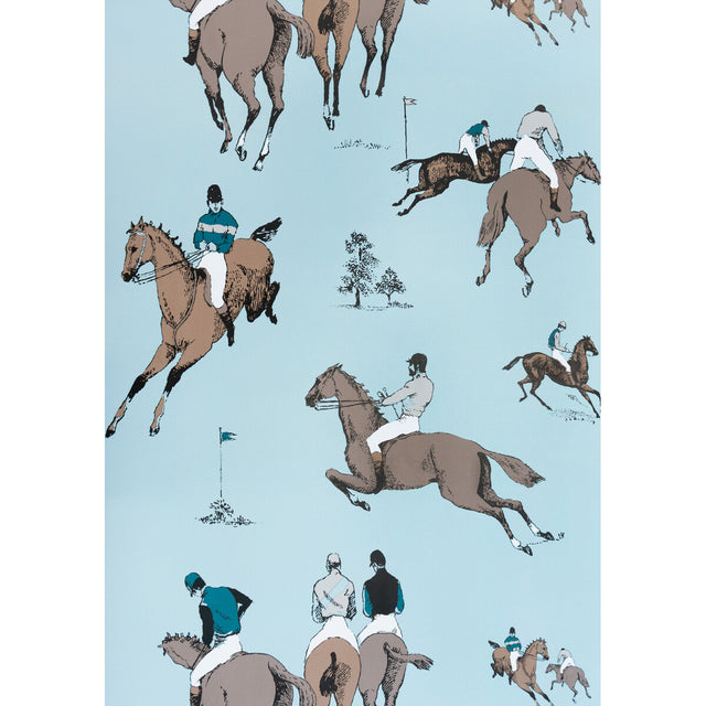 GASTON Y DANIELA GDW5106.005.0 HIPODROMO AZUL Wallpaper - Eade's Wallpaper