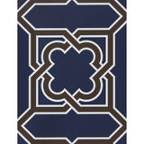 GASTON Y DANIELA GDW5257.001.0 MARTIN AZUL/CHOCOLATE Wallpaper - Eade's Wallpaper