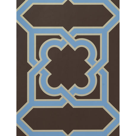 GASTON Y DANIELA GDW5257.005.0 MARTIN MARRON/AZUL Wallpaper - Eade's Wallpaper