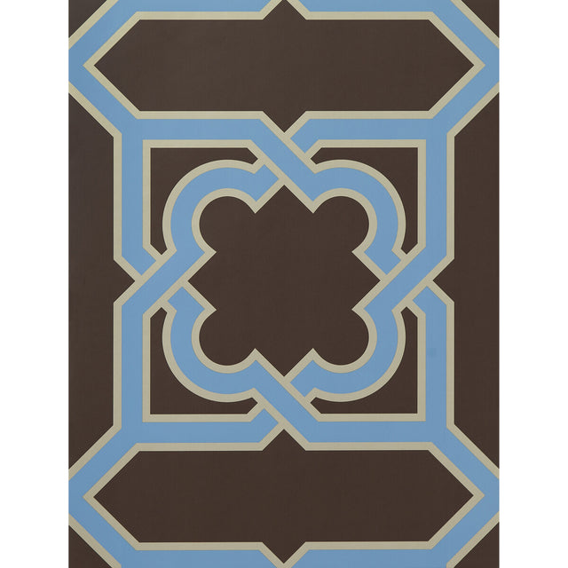 GASTON Y DANIELA GDW5257.005.0 MARTIN MARRON/AZUL Wallpaper - Eade's Wallpaper