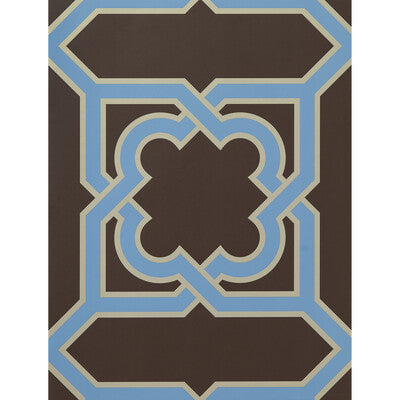 GASTON Y DANIELA GDW5257.005.0 MARTIN MARRON/AZUL Wallpaper - Eade's Wallpaper