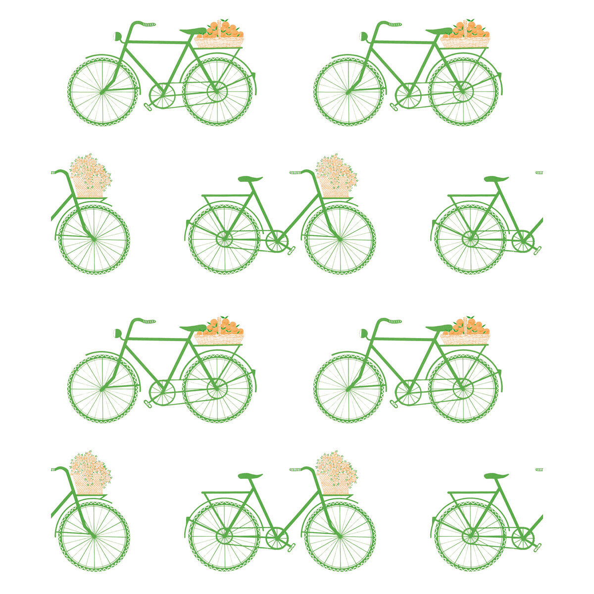 GASTON Y DANIELA GDW5435.002.0 BICICLETAS VERDE Wallpaper - Eade's Wallpaper