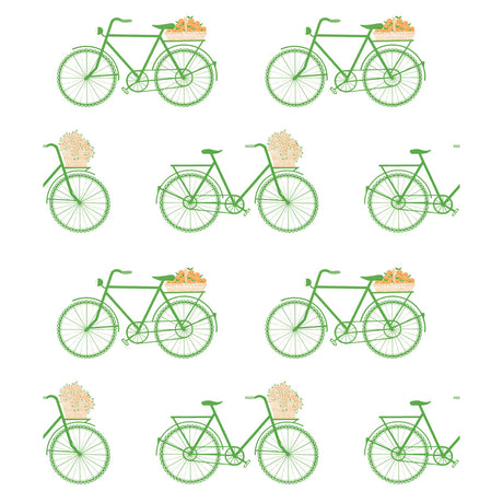 GASTON Y DANIELA GDW5435.002.0 BICICLETAS VERDE Wallpaper - Eade's Wallpaper