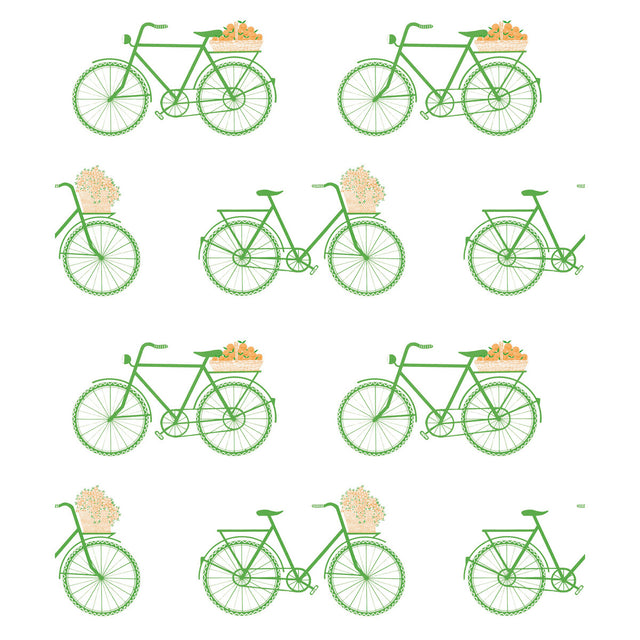 GASTON Y DANIELA GDW5435.002.0 BICICLETAS VERDE Wallpaper - Eade's Wallpaper