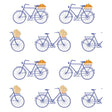 GASTON Y DANIELA GDW5435.003.0 BICICLETAS AZUL Wallpaper - Eade's Wallpaper