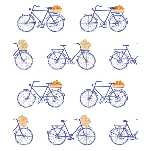 GASTON Y DANIELA GDW5435.003.0 BICICLETAS AZUL Wallpaper - Eade's Wallpaper