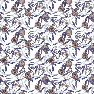 GASTON Y DANIELA GDW5439.003.0 GRANADAS BLANCOBERENJENA Wallpaper - Eade's Wallpaper