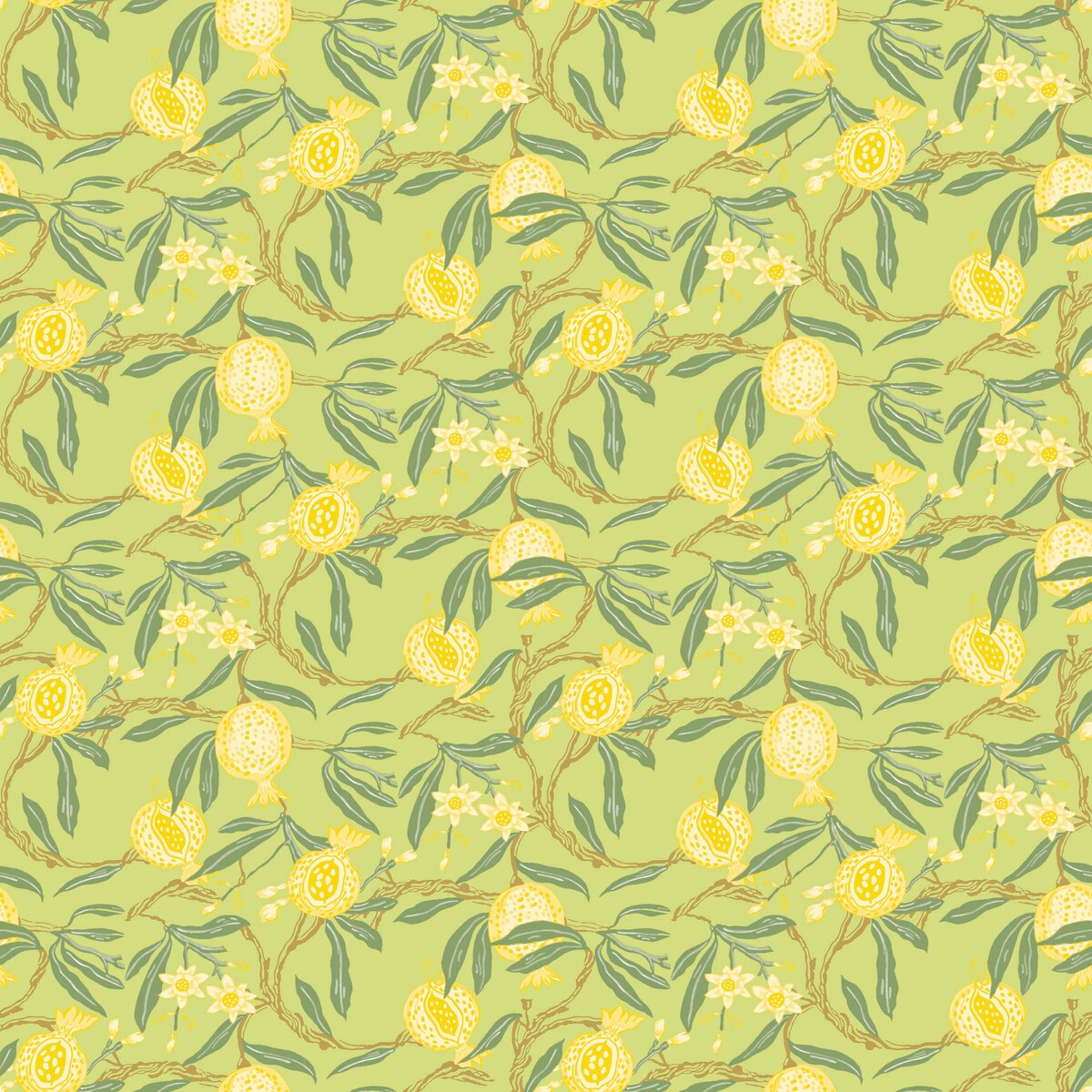 GASTON Y DANIELA GDW5439.004.0 GRANADAS AMARILLO Wallpaper - Eade's Wallpaper