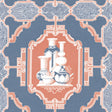 GASTON Y DANIELA GDW5445.004.0 PORCELANAS AZUL/ROJO Wallpaper - Eade's Wallpaper