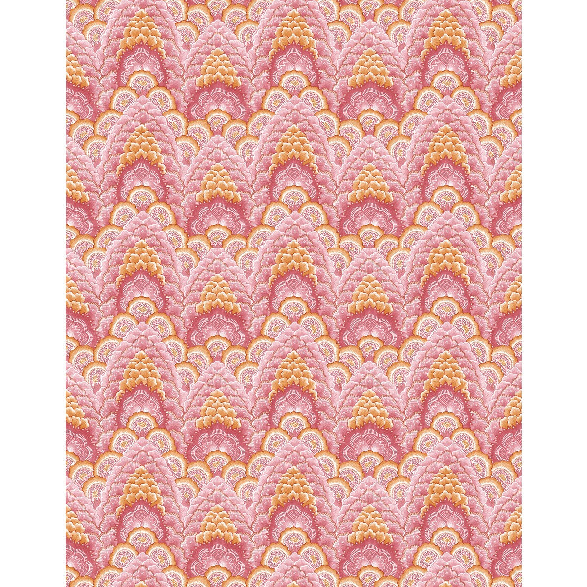GASTON Y DANIELA GDW5447.003.0 GANGES ROSA/NARANJA Wallpaper - Eade's Wallpaper