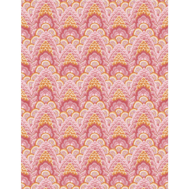 GASTON Y DANIELA GDW5447.003.0 GANGES ROSA/NARANJA Wallpaper - Eade's Wallpaper