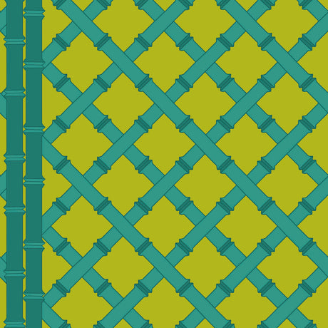 GASTON Y DANIELA GDW5455.001.0 TRELLIS LIMA/ESMERALDA Wallpaper - Eade's Wallpaper