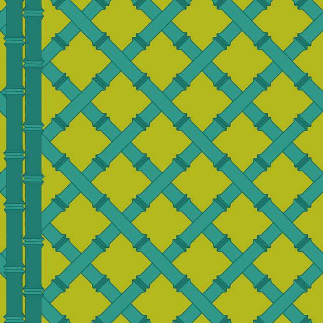 GASTON Y DANIELA GDW5455.001.0 TRELLIS LIMA/ESMERALDA Wallpaper - Eade's Wallpaper