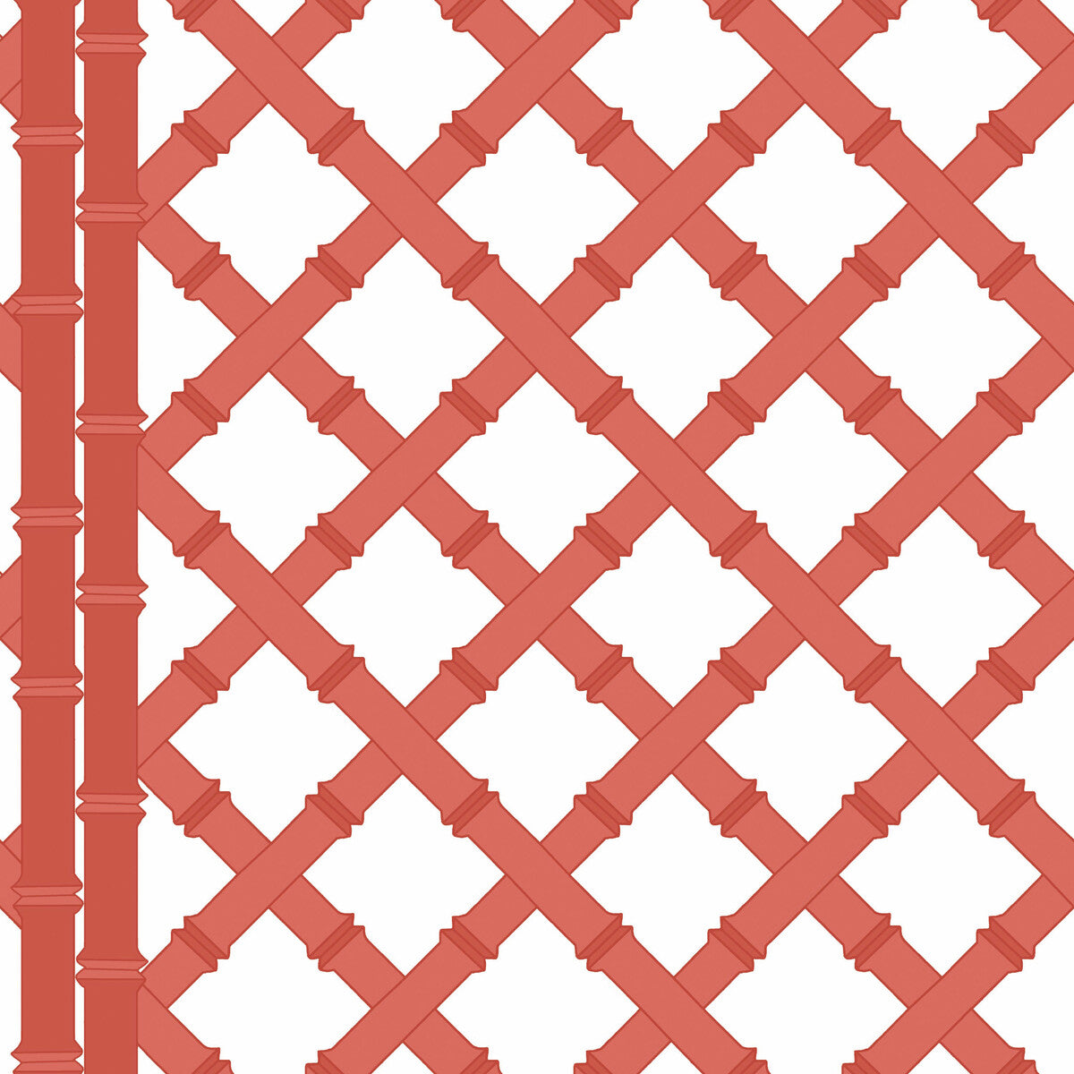 GASTON Y DANIELA GDW5455.003.0 TRELLIS BLANCO/POMELO Wallpaper - Eade's Wallpaper