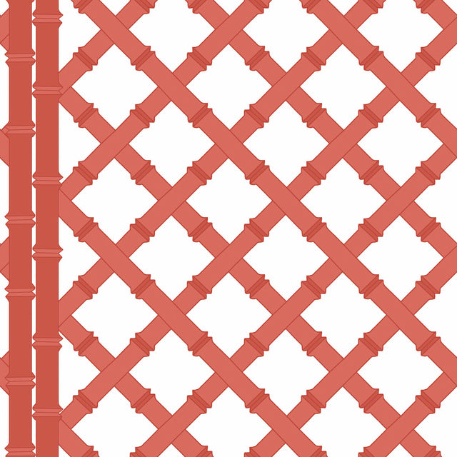 GASTON Y DANIELA GDW5455.003.0 TRELLIS BLANCO/POMELO Wallpaper - Eade's Wallpaper