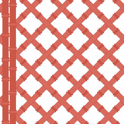 GASTON Y DANIELA GDW5455.003.0 TRELLIS BLANCO/POMELO Wallpaper - Eade's Wallpaper
