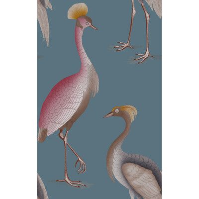 GASTON Y DANIELA GDW5773.002.0 GARZAS AZUL OSCURO Wallpaper - Eade's Wallpaper