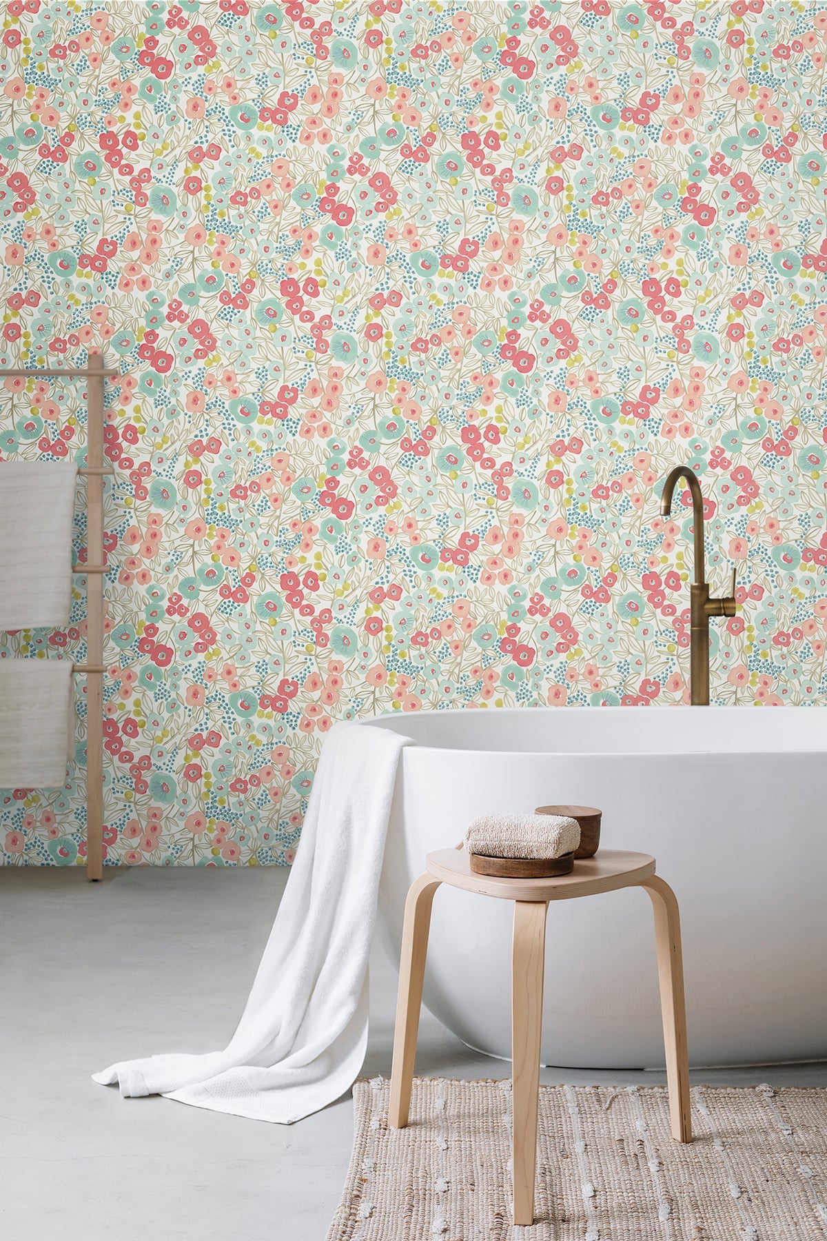 ohpopsi GHS50118W Flora Coral Garden Wallpaper