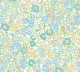 ohpopsi GHS50119W Flora Teal Garden Wallpaper