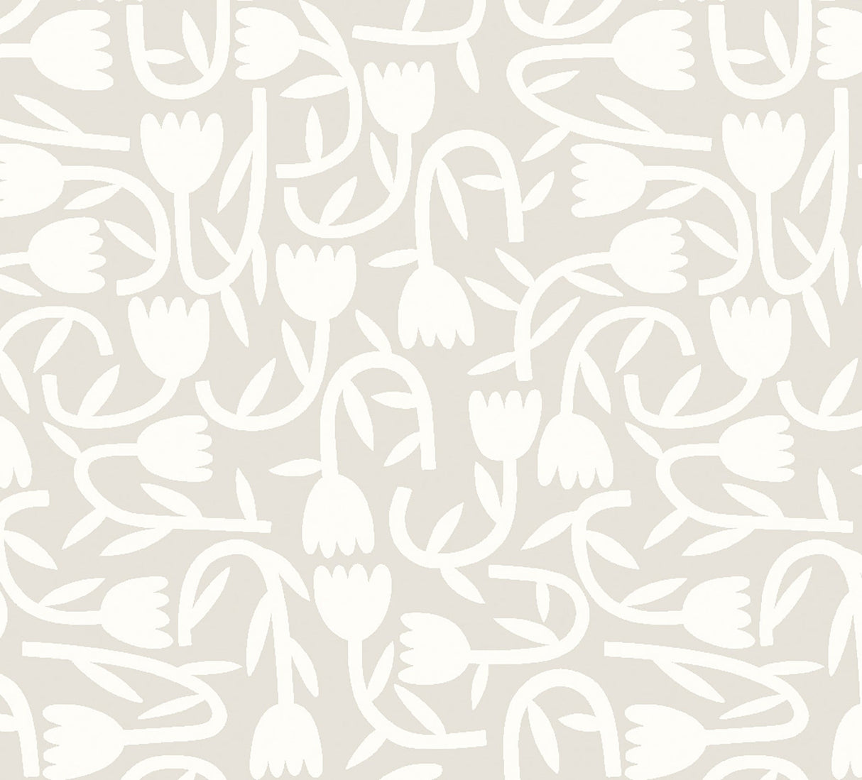 ohpopsi GHS50131W Aino Taupe Tiny Tulip Wallpaper