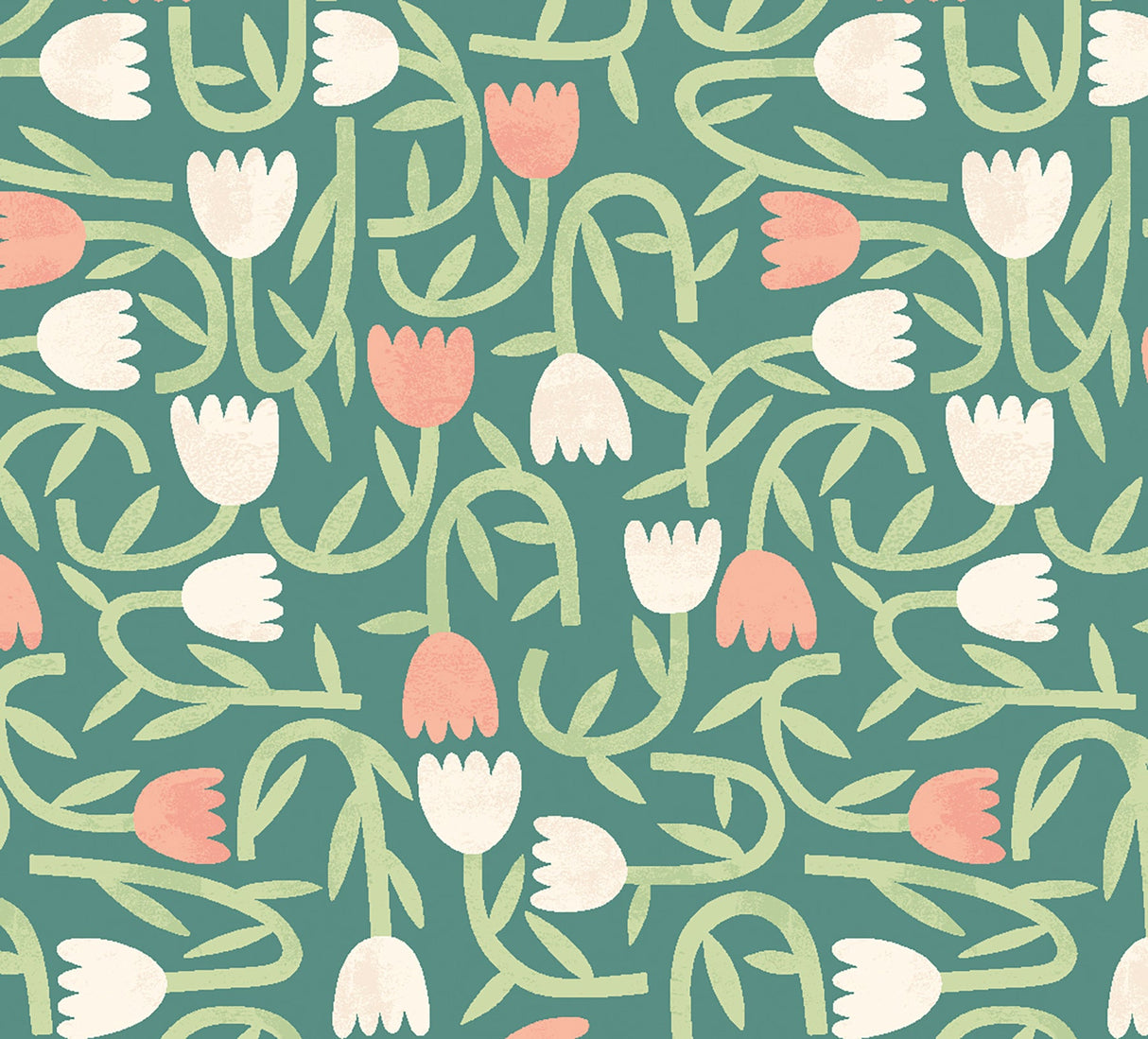 ohpopsi GHS50138W Aino Green Tiny Tulip Wallpaper