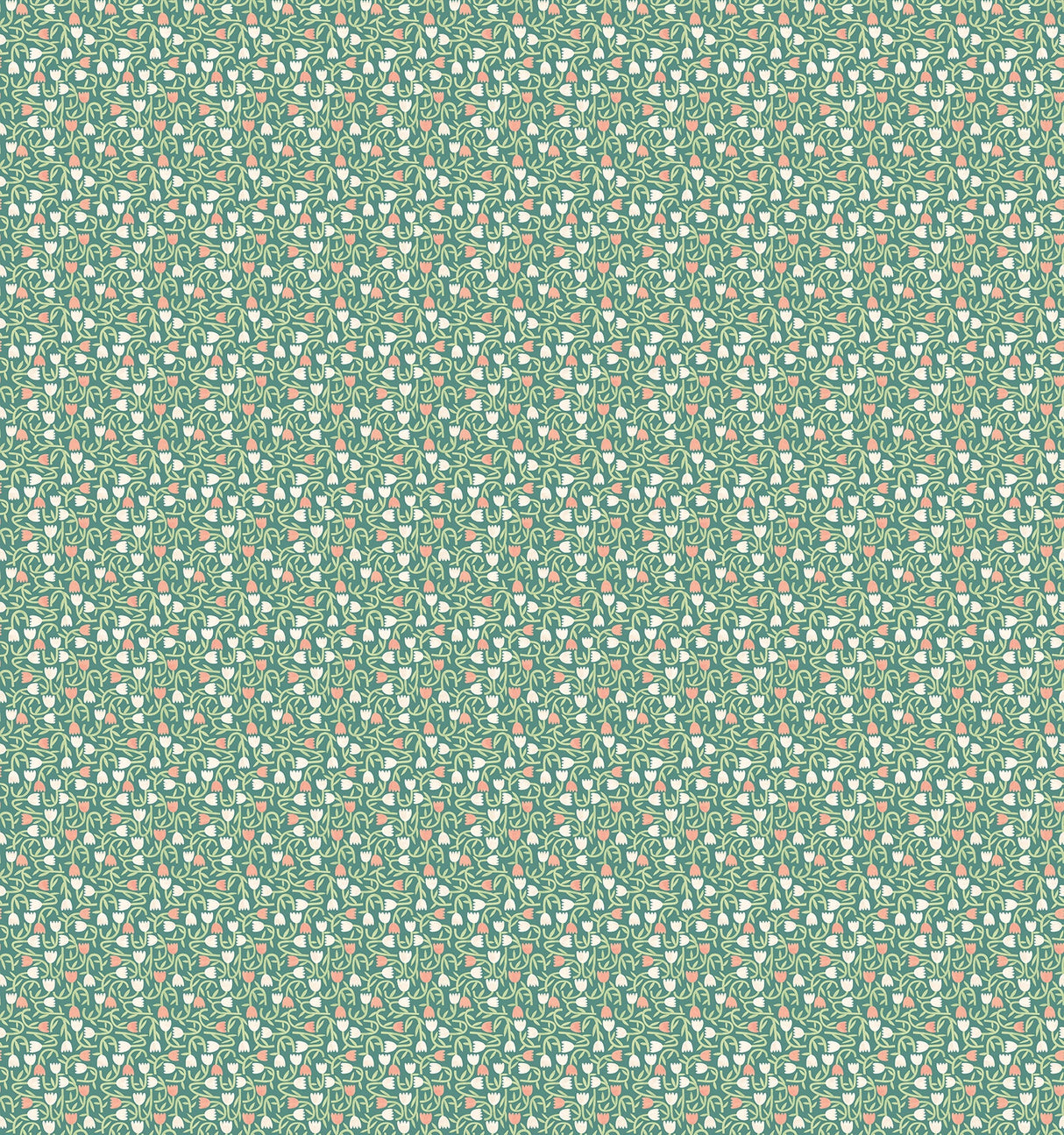 ohpopsi GHS50138W Aino Green Tiny Tulip Wallpaper