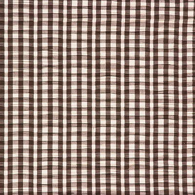 MULBERRY GINGHAM SEERSUC.SOFT BR.0 LJ MLB::  Fabric - Eade's Wallpaper
