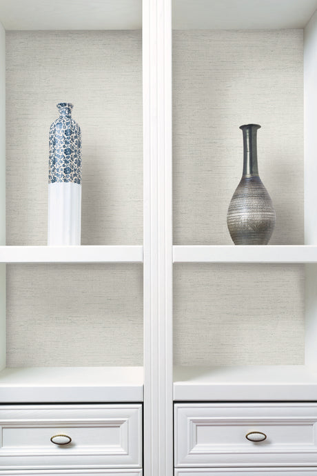 York GL0512N Essence White Metallic Wallpaper