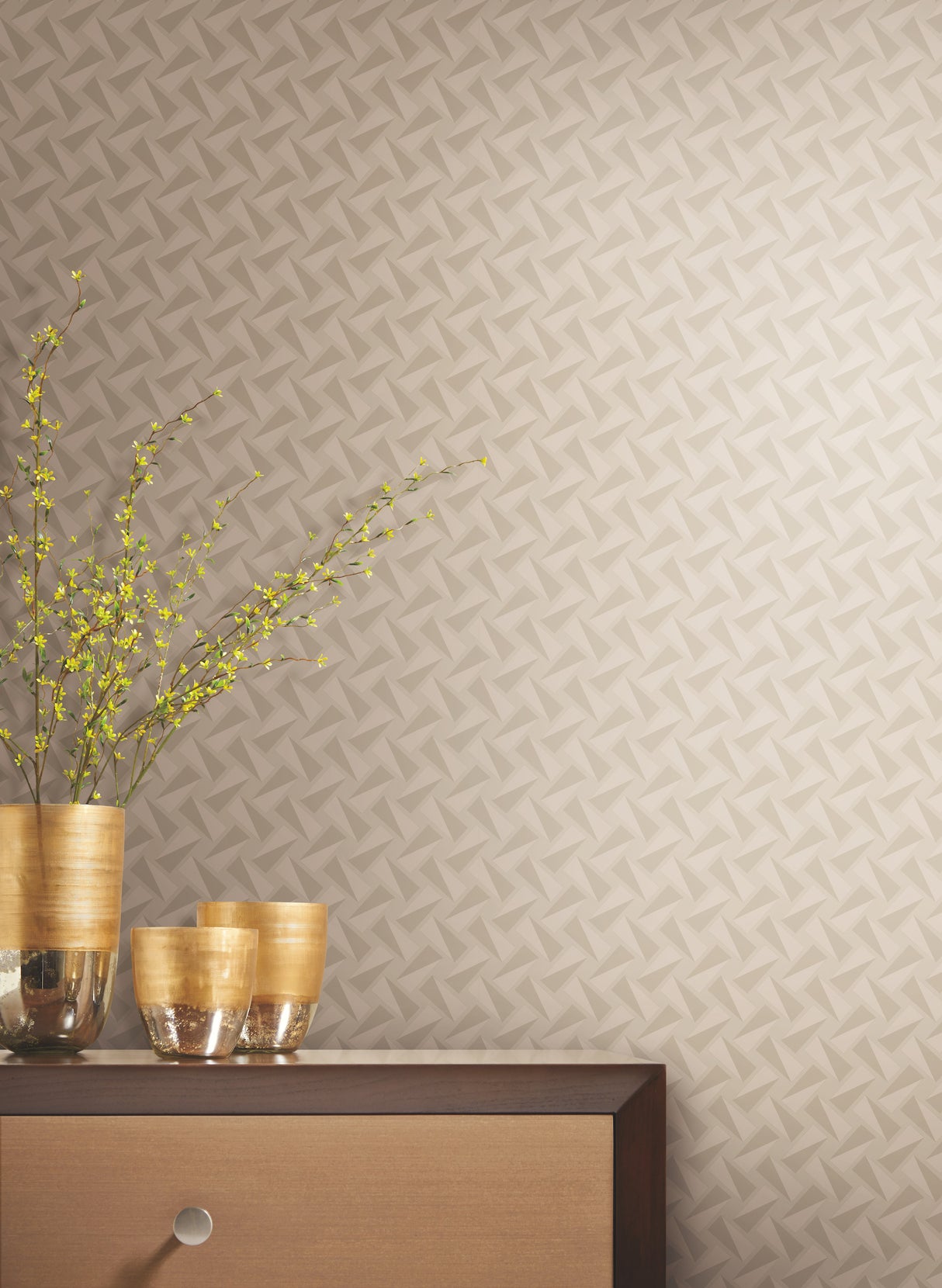 York GM7572 Petite Pivots Sand Wallpaper