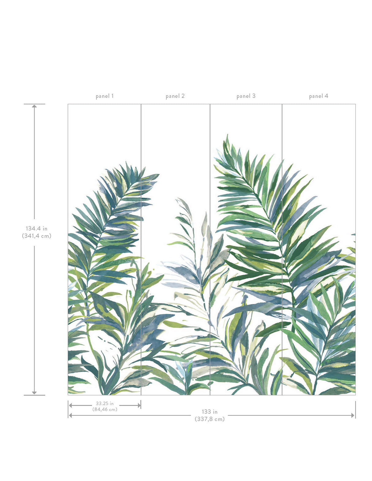 Eade’s Swaying Palms Green & Blue