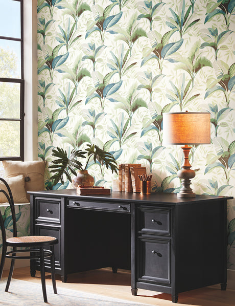 York GO8202 Summerhouse Peacock Wallpaper