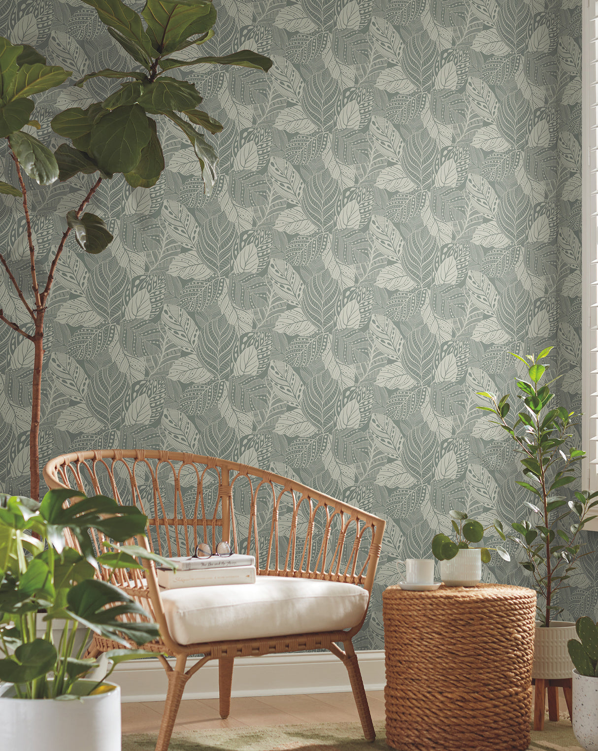 York GO8221 Eucalyptus Green Wallpaper