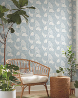 York GO8225 Vinca Blue Wallpaper