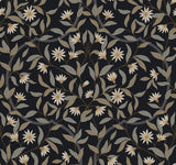 York GO8257 Jasmine Black Metallic Wallpaper
