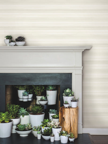 York GO8262 Pandora Leaf White & Off White Wallpaper