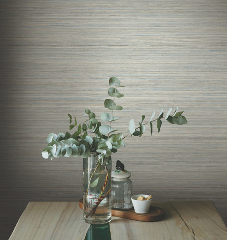 York GO8302 Fountain Grass Blue Wallpaper