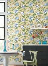 York GR5904 Morning Garden Yellow Wallpaper