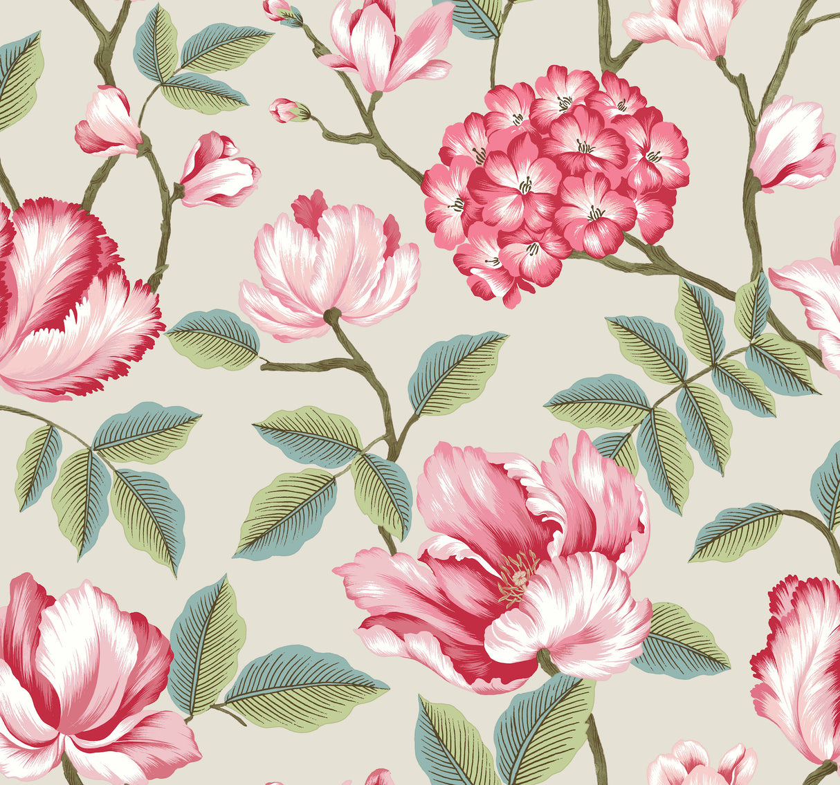 York GR5905 Morning Garden Beige Wallpaper