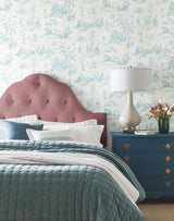 York GR5923 Seasons Toile Teal Wallpaper