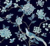 York GR5934 Fanciful Navy Wallpaper