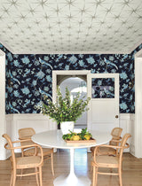 York GR5934 Fanciful Navy Wallpaper