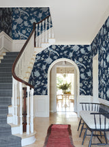 York GR5934 Fanciful Navy Wallpaper